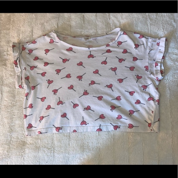 Garage - Lollipop Cropped Lounge Tee - Picture 1 of 4